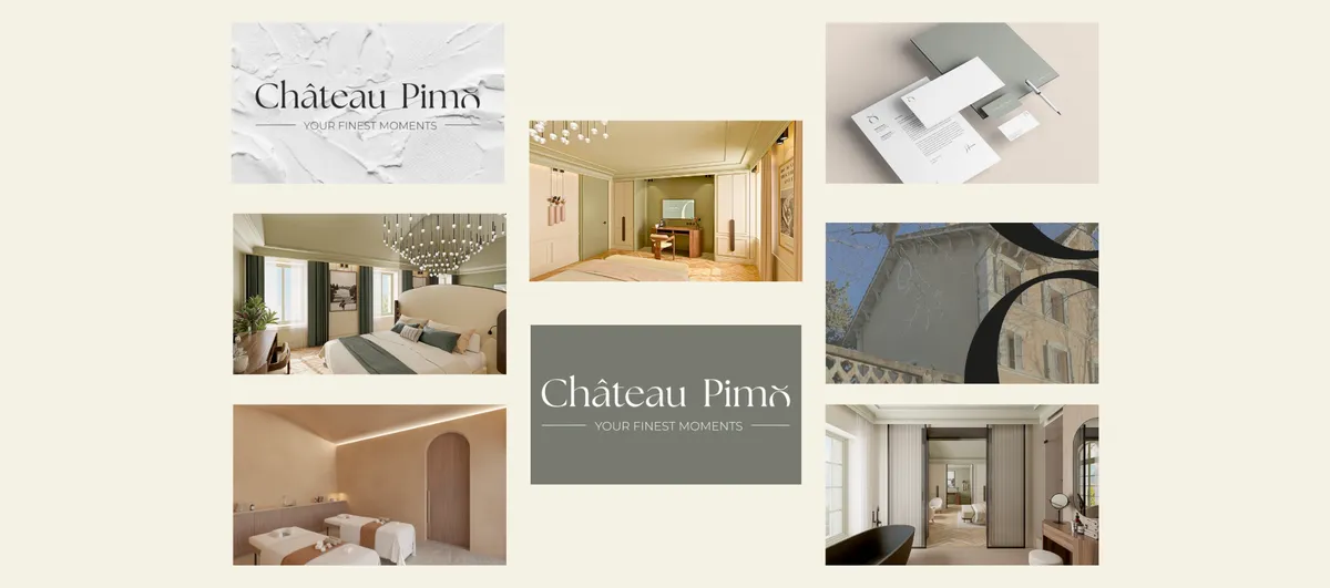 création du logo du château pimo